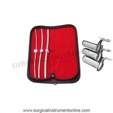 Hegar Uterine Dilator Set of 3 Pieces 3-4 5-6 7-8 and Collin Speculum Large,Medium,Small